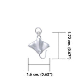 Manta Ray Sterling Silver Charm TC599 - DiveSilver Jewelry